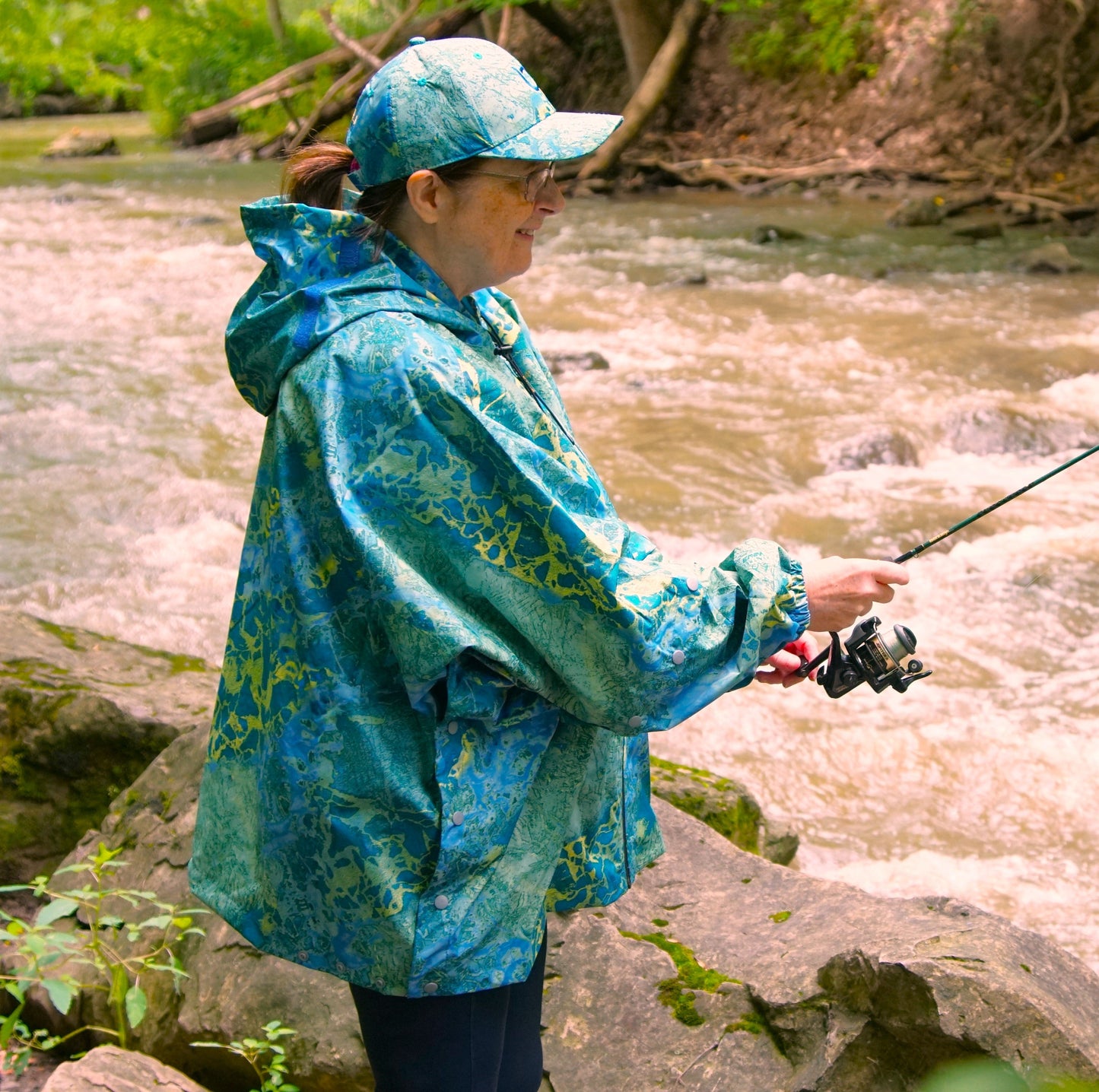 Brella 2015 Blue Yellow Unisex Rain Jacket - The Brella Nation