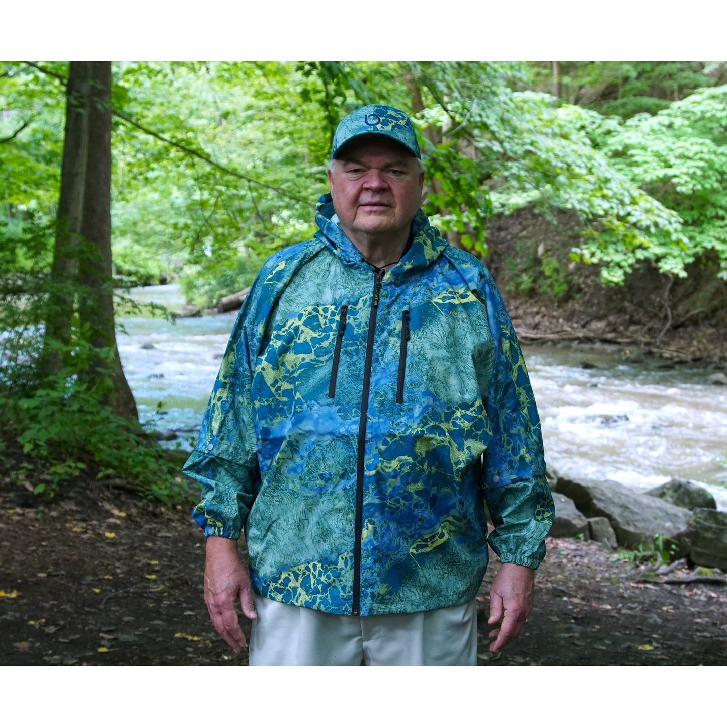 Brella 2015 Blue Yellow Unisex Rain Jacket - The Brella Nation