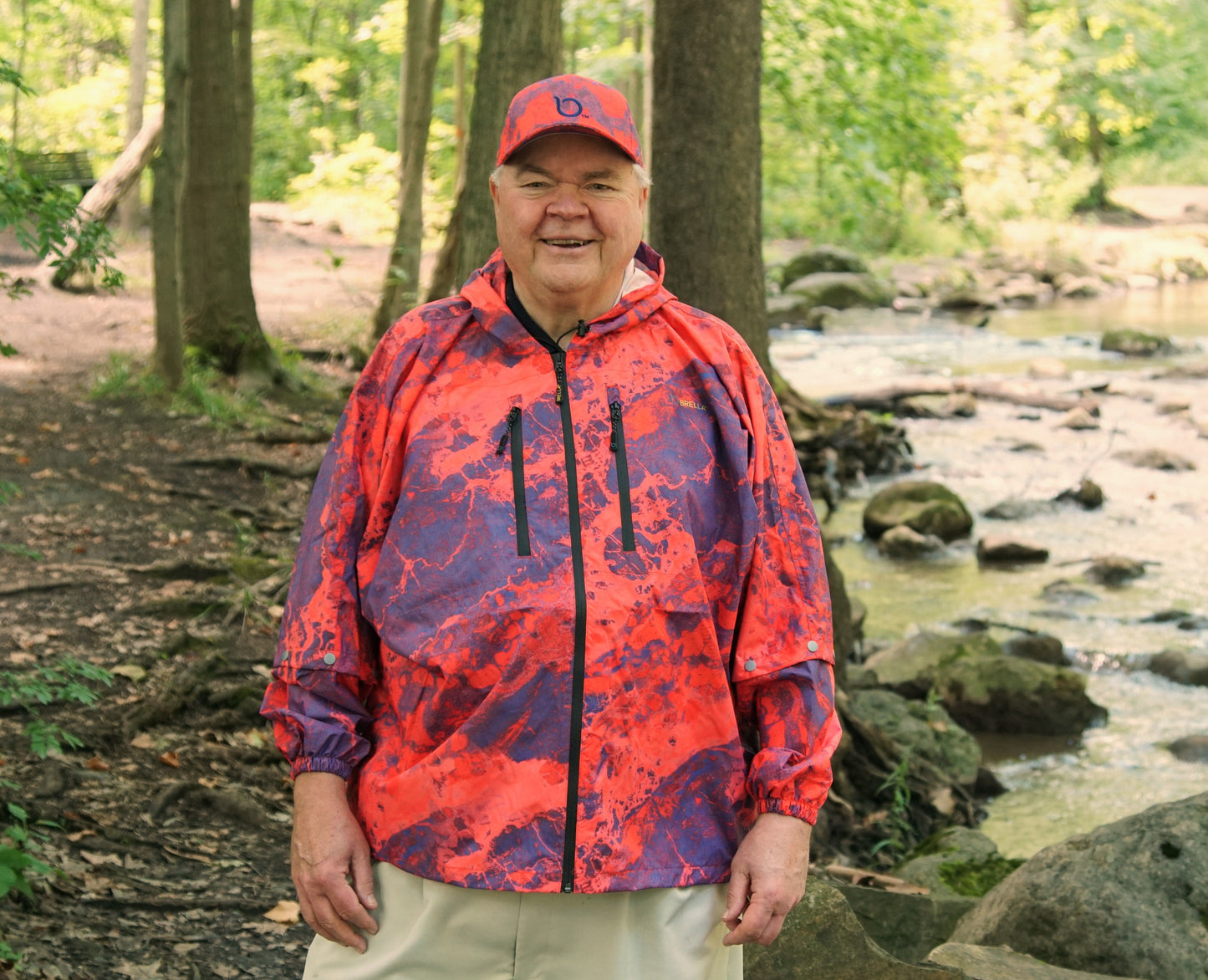 Brella 2015 Red Blue Unisex Rain Jacket - The Brella Nation