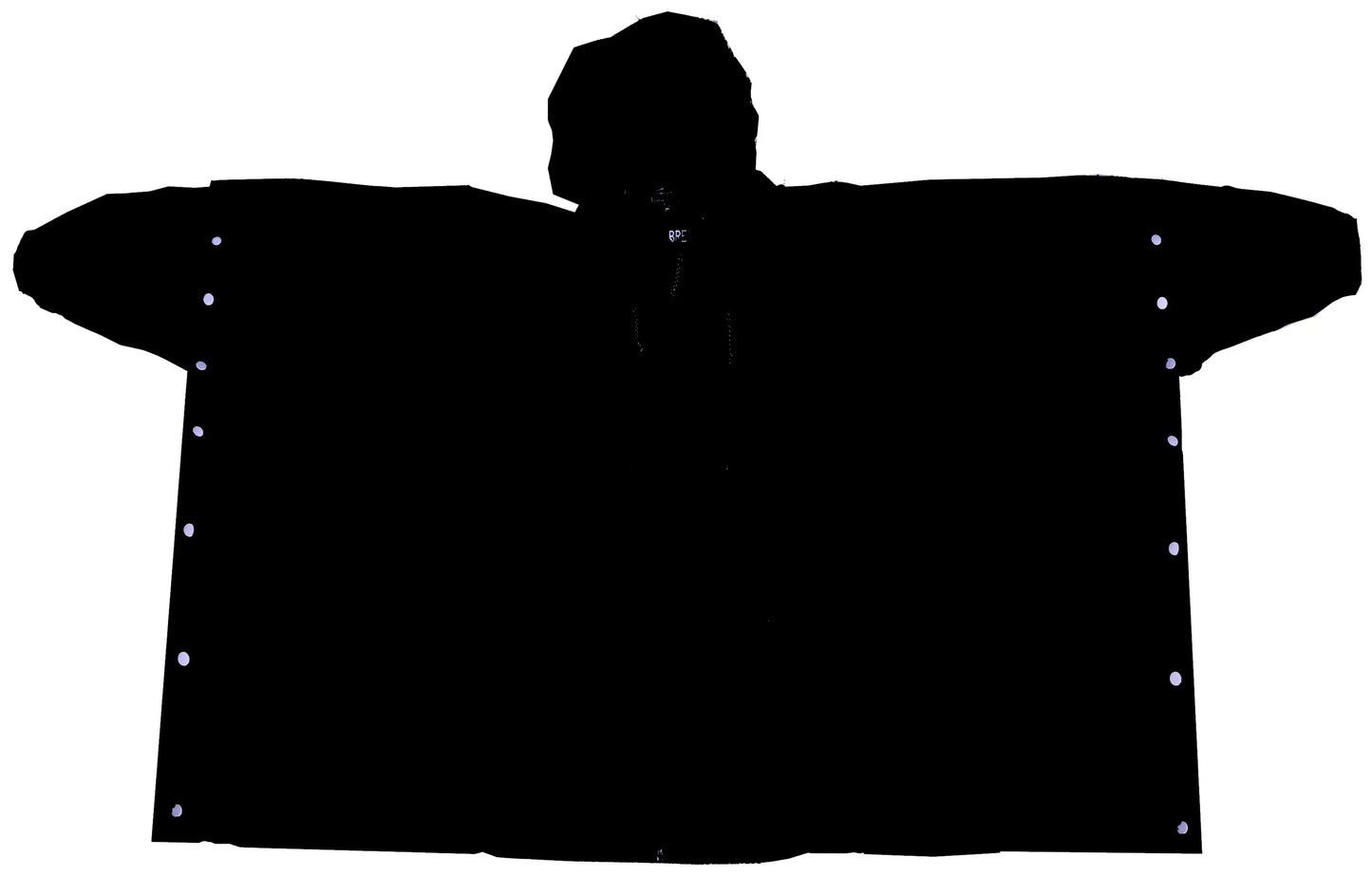 Brella BLACK, Waterproof Poncho, One Size Fits Most