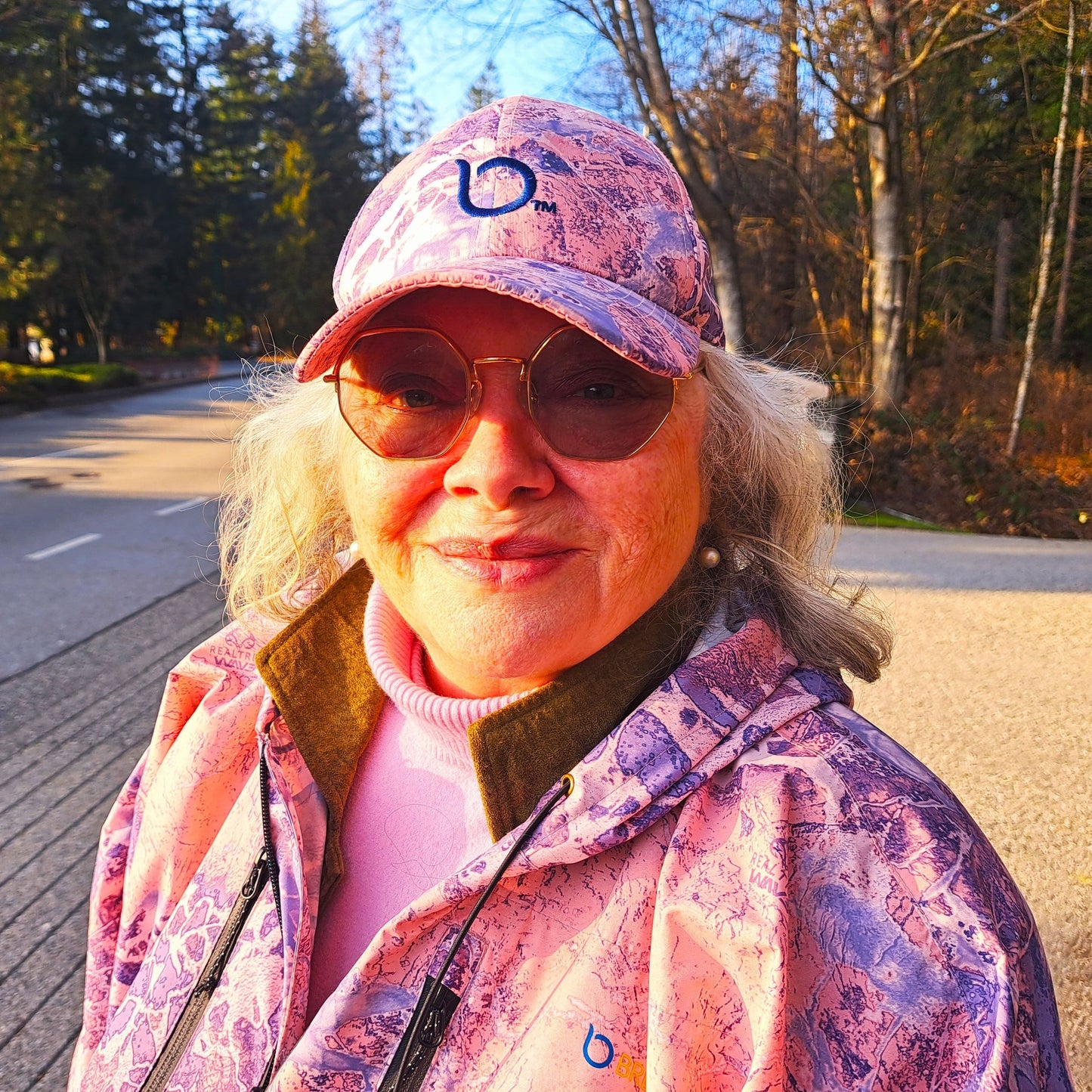 Brella Purple Rose Unisex Rain Jacket