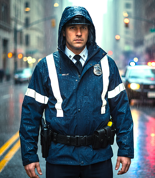 Brella Law Enforcement Navy Blue Unisex Rain Half Jacket (Available 2Q26)