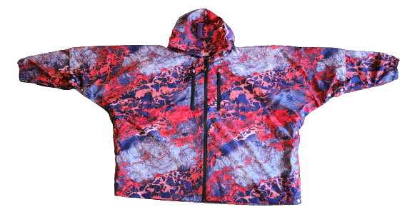 Brella Red, White and Blue Unisex Rain Jacket