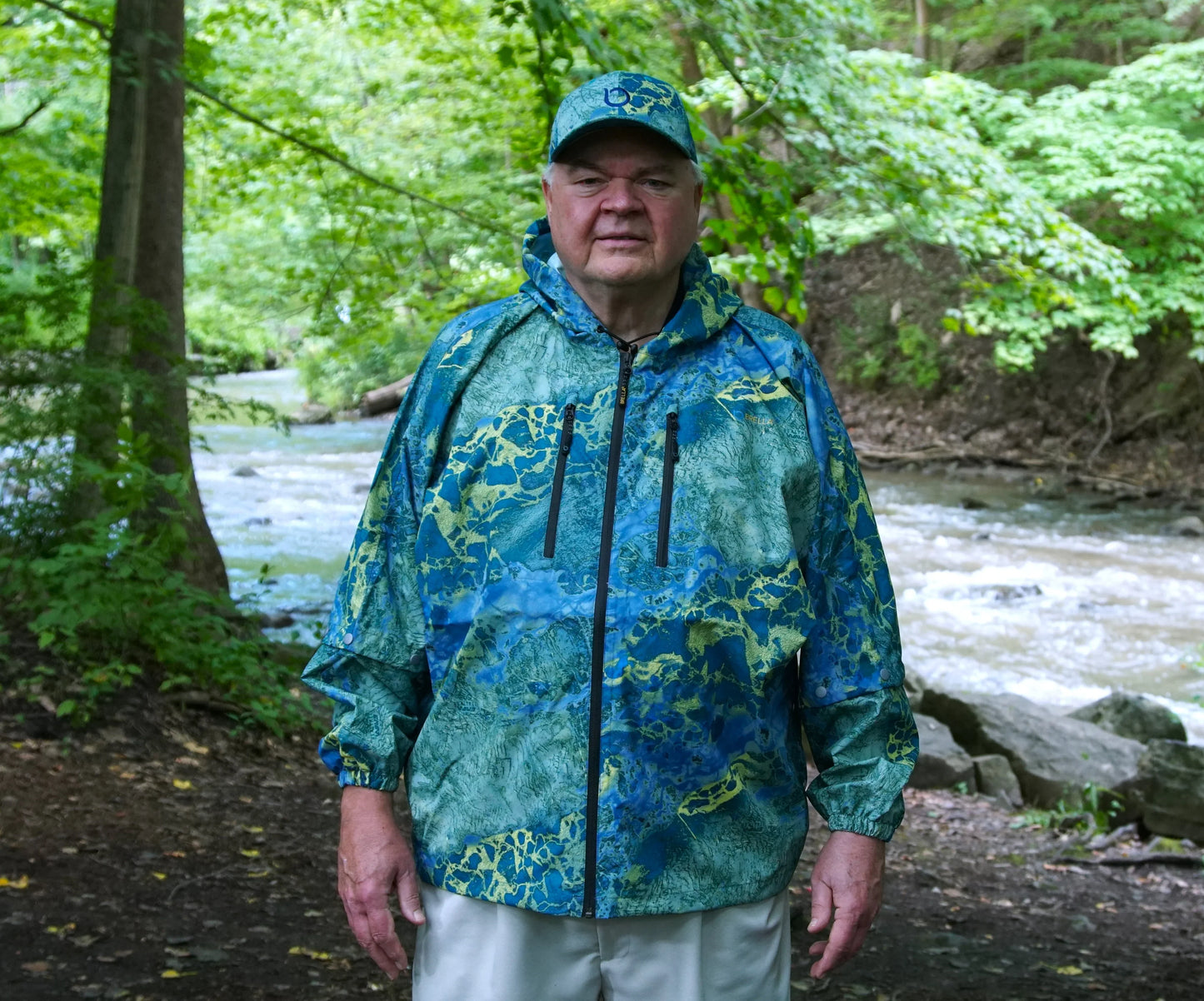 Brella 2015 Blue Yellow Unisex Rain Jacket - The Brella Nation
