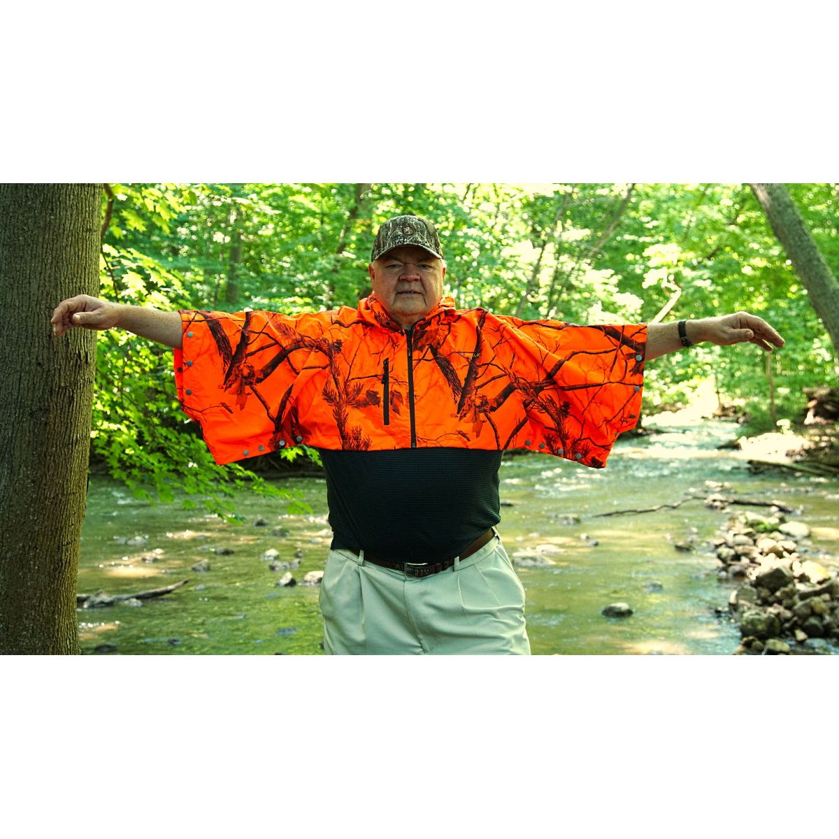 Brella 2015 Realtree AP Blaze Camo Unisex Half Rain Jacket - The Brella Nation
