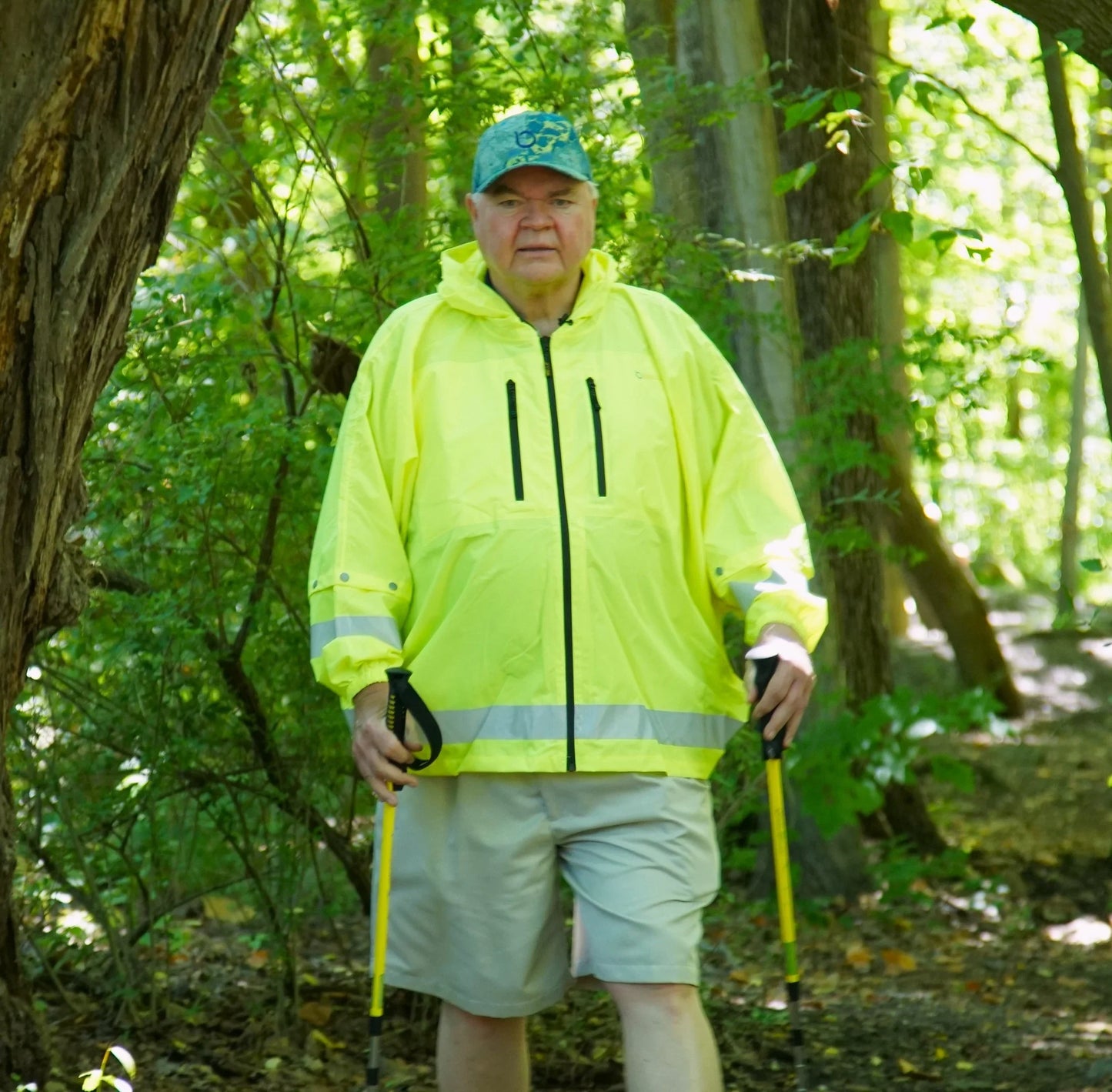 Brella 2020 Lime Green Unisex Hybrid Rain jacket w/ Reflective Strips - The Brella Nation