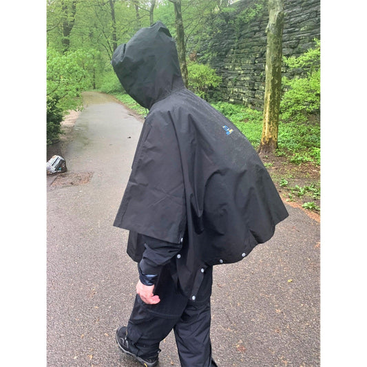 The Brella 101-BK - BLACK, Waterproof, Packable, High Performance, Lightweight Rain Wear, One Size Fits Most Outdoor Rain Wear BRELLA BRELLA