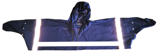 Brella Law Enforcement Navy Blue Unisex Rain Half Jacket  (Available 2Q26)