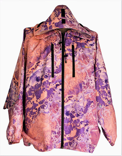 Brella Purple Rose Unisex Rain Jacket