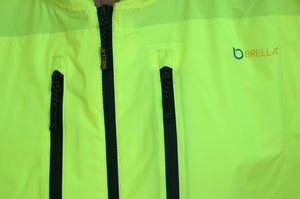 Brella 2020 Lime Green Unisex Hybrid Rain jacket w/ Reflective Strips - The Brella Nation