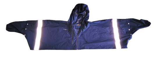Brella Law Enforcement Navy Blue Unisex Rain Half Jacket