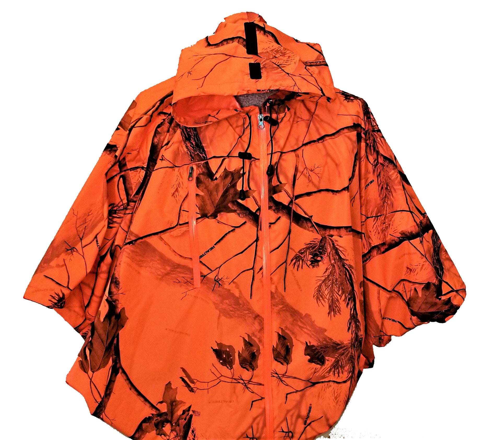 Brella 20K Waterproof Half Rain Jacket Realtree AP Blaze Camo Unisex, Adult Unisex, Size: Unisex, One size, Orange
